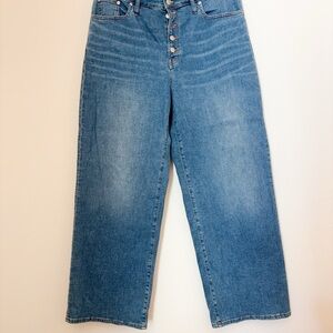 Madewell The Perfect Vintage Wide Leg Jean Size 32 in Ohlman Wash